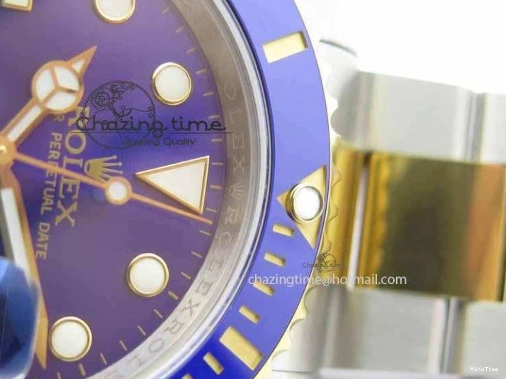 MiroTime 0410 Functional Submariner 116613 LB JF 1:1 Best Edition Blue Dial On SS YG Bracelet SH 3724